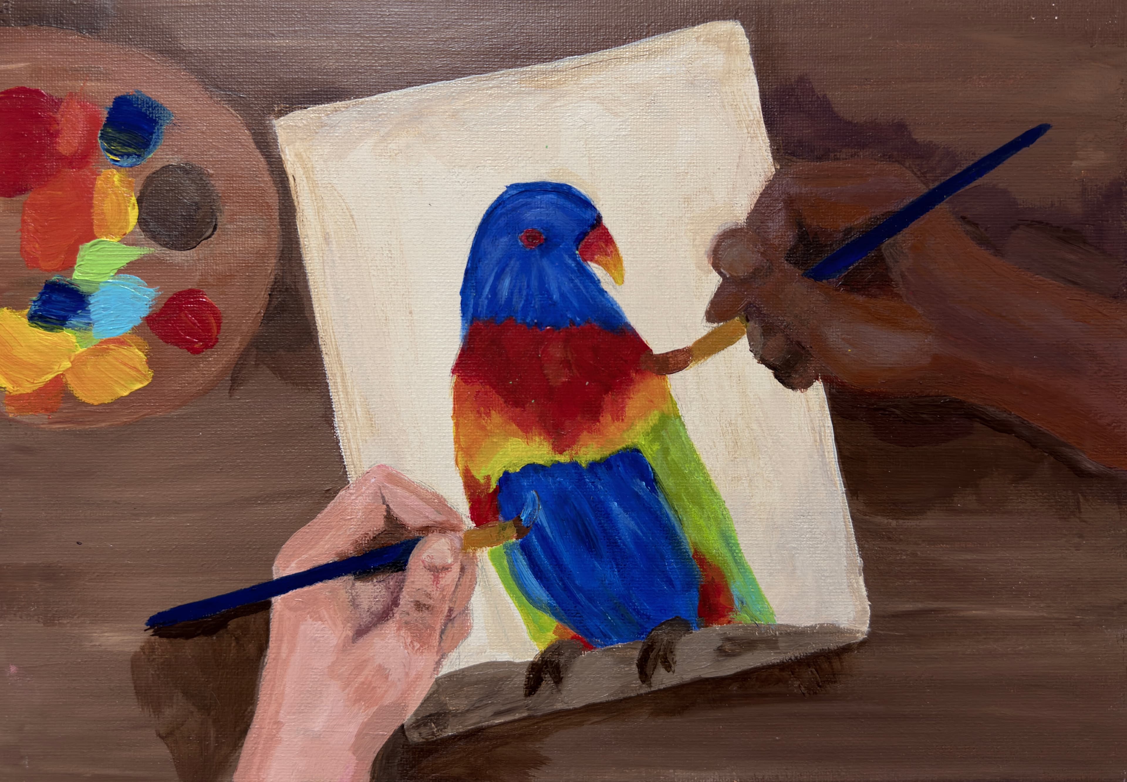 “Belonging Through Colour” by Ruby P.