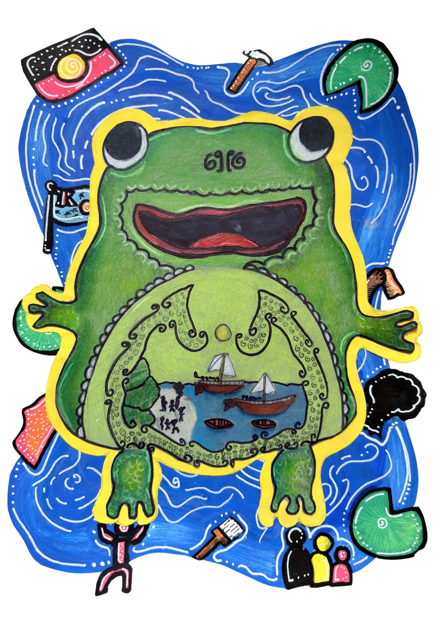 “Tiddalik The Frog” by Cooper D.